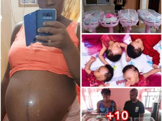 “When God shows up, He shows off”: Joy as Nigerian woman gives birth to 5 children after 9 years of marriage