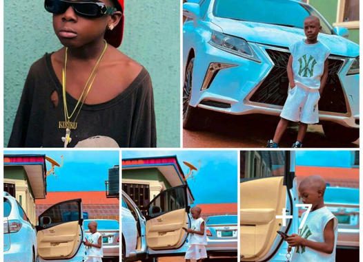 7-Year-Old Comedian Kiriku acquires, a Brand New Lexus Jeep worth 60 millions of naira (Photos)