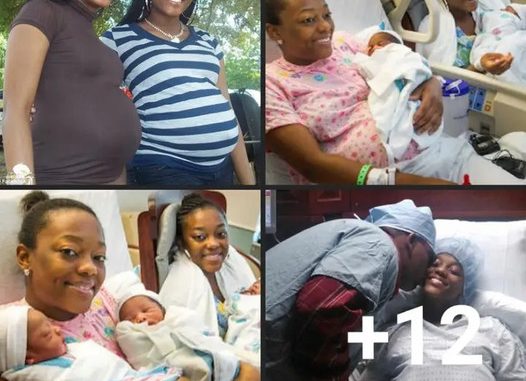 “God Is More Than Wonderful” Reactions As Identical Twin Sisters Who Got Married To Identical Twin Brothers Same Day Gave Birth To Set Of Twins Each Same Day In The Same Hospital (Photos)