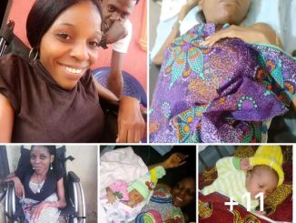 “People Said I Made A Mistake By Marrying A Cripple”- Man Celebrates His Crippled Wife As she gives birth to Their First Child (Photos)