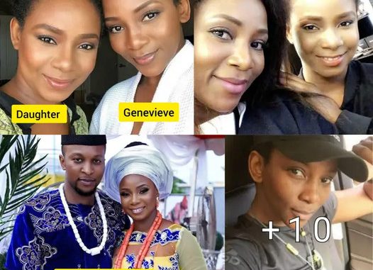 See How Genevieve Nnaji Gave Birth At The Age Of 17 & Became A Grandma At The Age Of 39 (Photos)