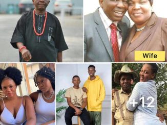 See the beautiful wife, 2sons and pretty daughters of nollywood legend Chiwetalu Agu (Photos)