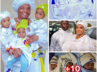 Tears of Joy as Nigerian Woman Gives Birth to Triplets After 20 Yrs of Marriage and 7 Miscarriages (photos)