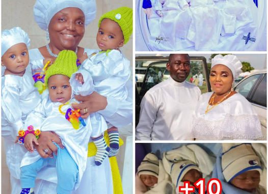 Tears of Joy as Nigerian Woman Gives Birth to Triplets After 20 Yrs of Marriage and 7 Miscarriages (photos)