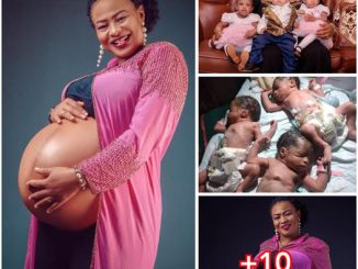 “What God can not do doesn’t exist, My 9 years pain have turned to joy” – Mother of Triplets gave birth to another set of Triplets; this is so beautiful (photos)